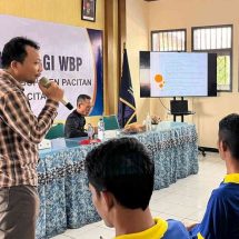 Rutan Kelas IIB Pacitan Bersama LBH Kabupaten Pacitan Adakan Penyuluhan Hukum untuk Warga Binaan